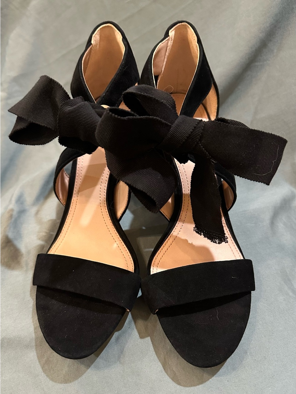 Women’s AD and Daughters Black Front Tie Sandals